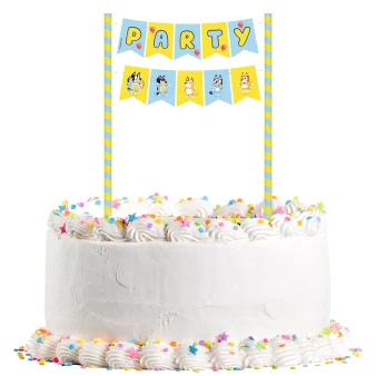 Decorazione per torta blu, 19 x 25 cm
