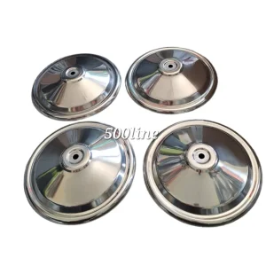 Kit 4 coppe ruota cerchio Fiat 500 L acciaio cromato