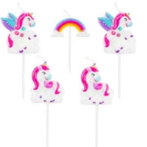 Mini torta di compleanno Unicorno, confezione da 5