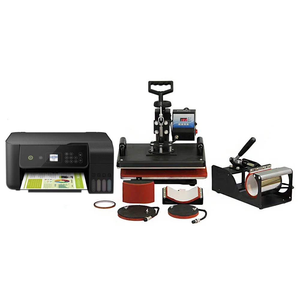 Presse Caldo PixMax 5 1 per Magliette, Tazze, Cappellini e Piatti & Stampante