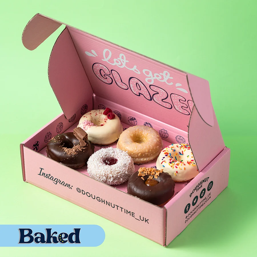 Scatola regalo di ciambelle "Baked Signature", una torta che rispetta il glutine