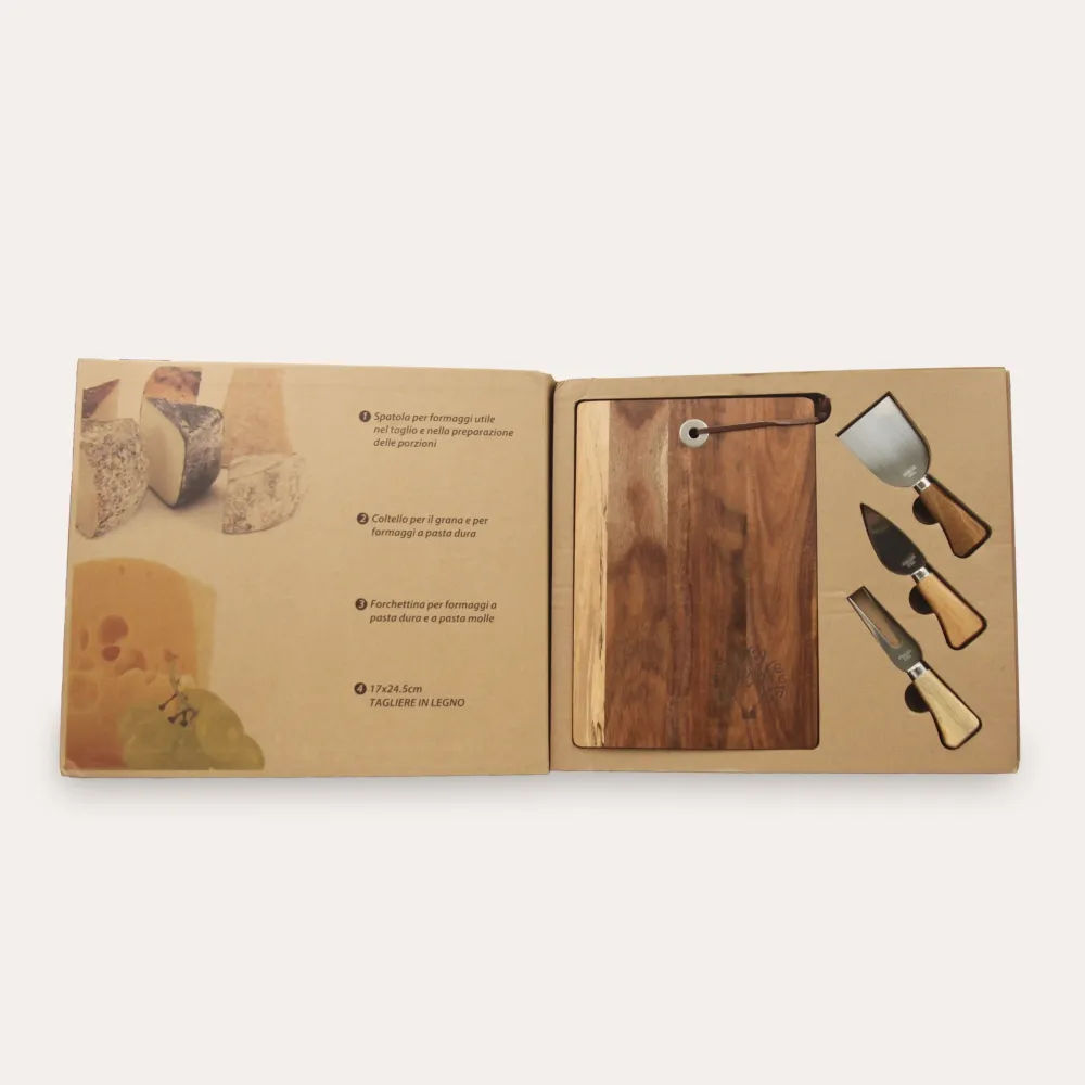 Set Formaggio con Tagliere Mandorle Paben