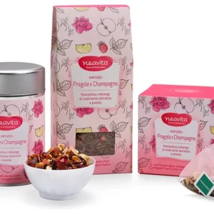 Silver Tin Infuso Fragole Champagne 100g