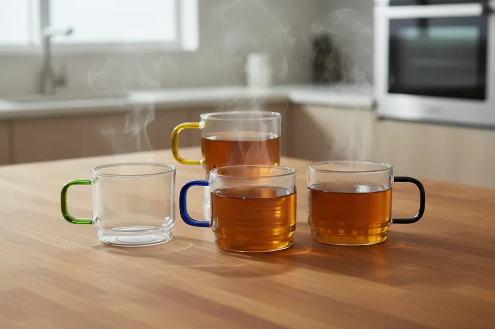 Tazze Impilabili Brandani Bridge Set 4 Pezzi – Mug Vetro