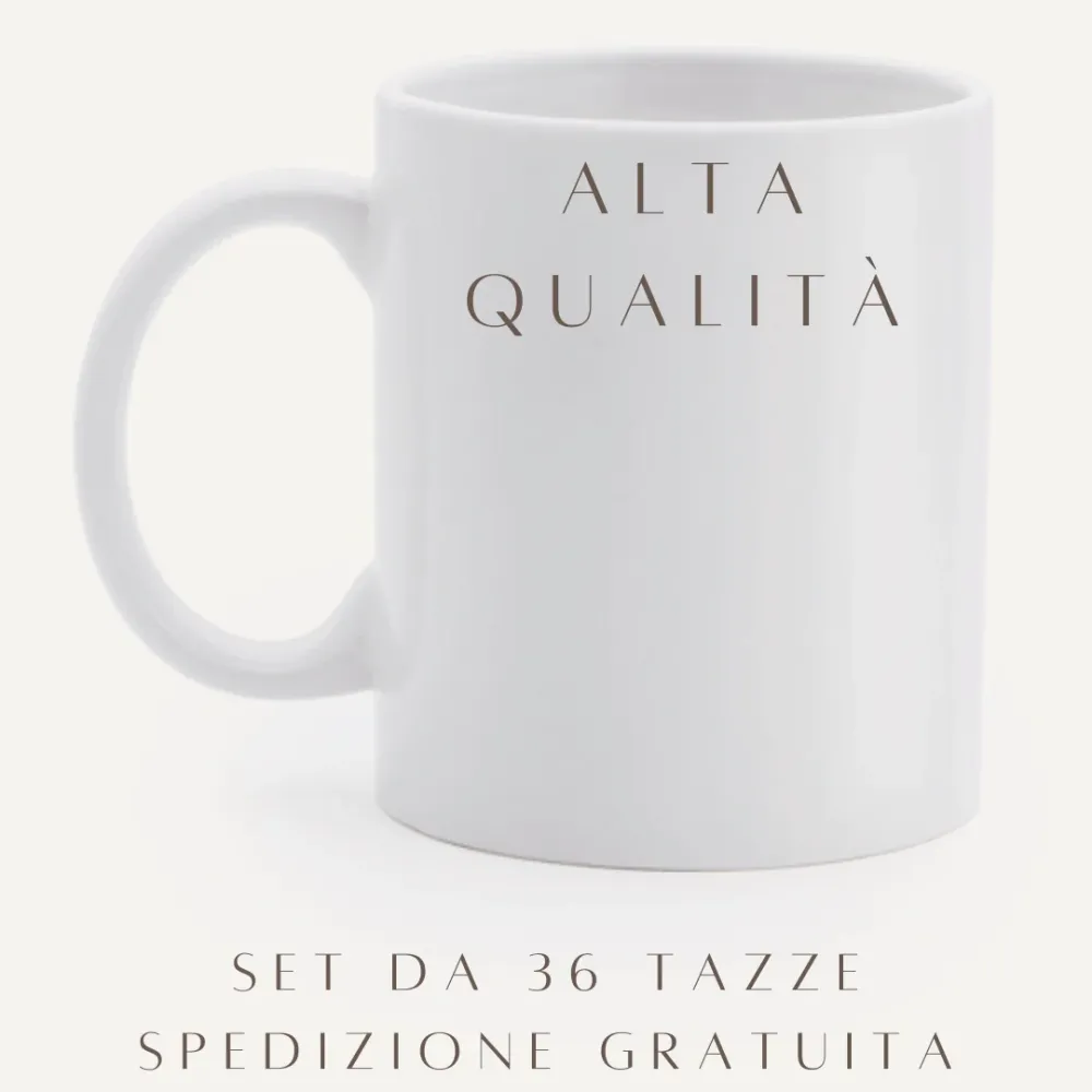 36 Tazze lucide SUBLIMAZIONE ALTA QUALITA'
