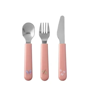 <tc>Little Dutch</tc> Set di posate per bambini Mio 3 pezzi Fiori & Farfalle