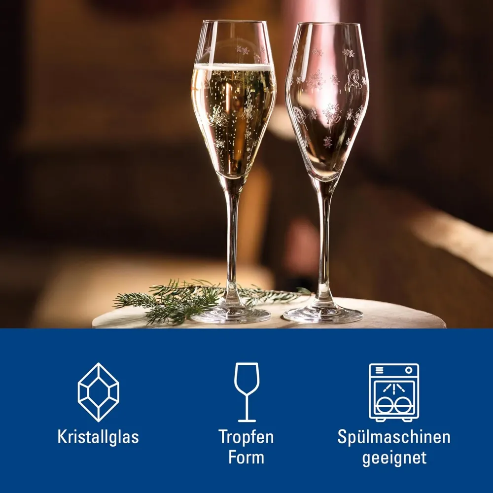Villeroy & Boch Calice di Champagne, 0.26 Litri, Glass, Trasparente