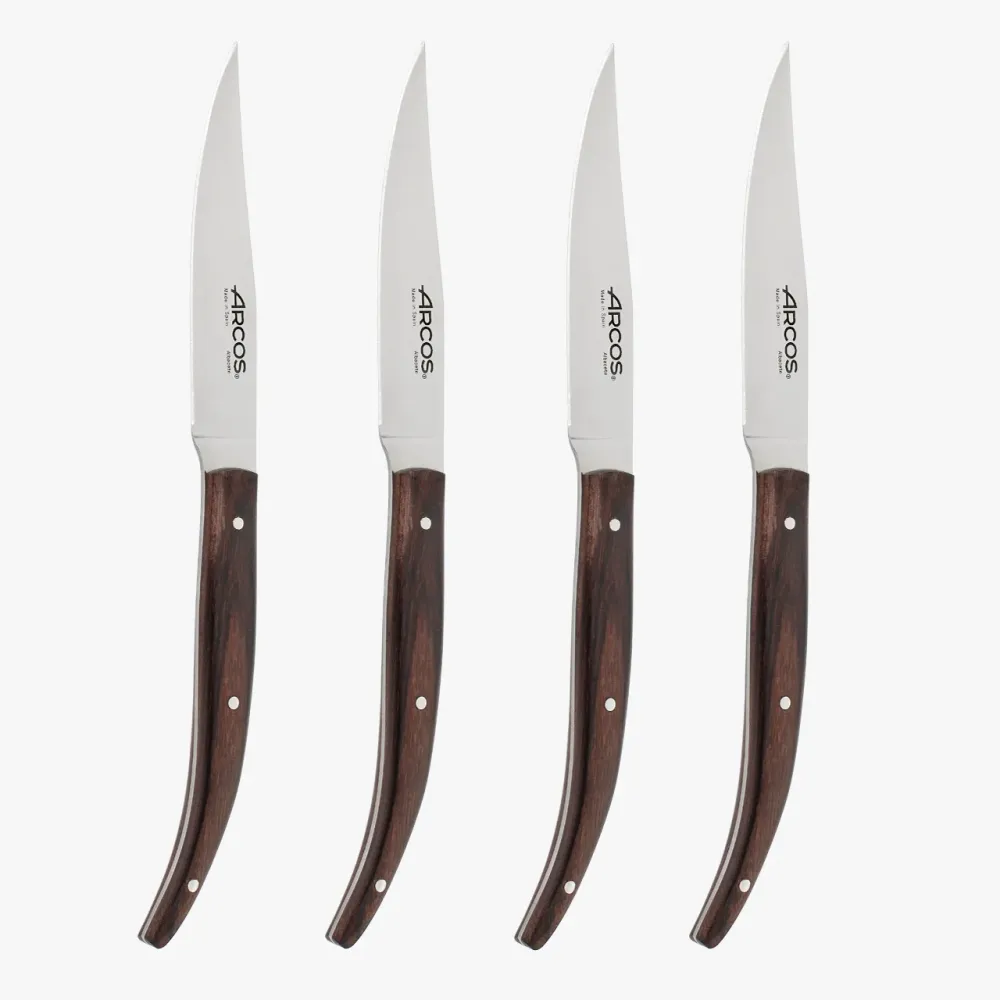 Set 4 Pezzi Coltelli Bistecca Origin Legno di Palissandro