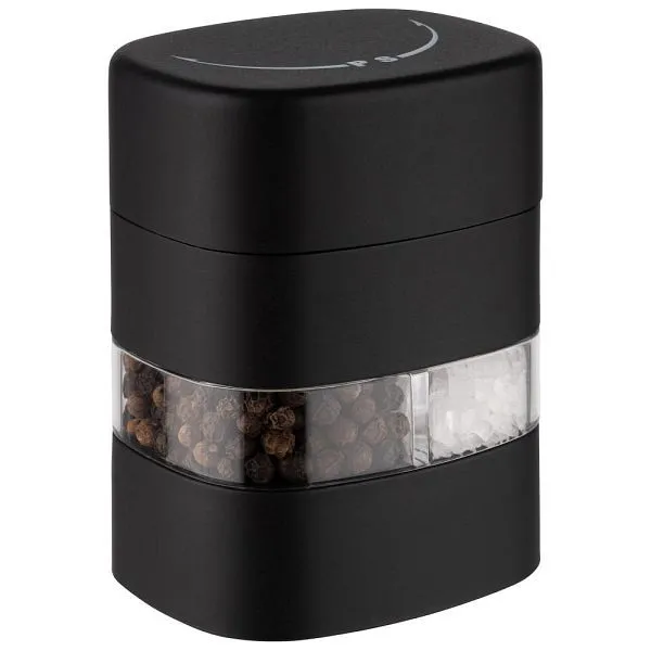 Macina sale e pepe APS 2in1 macina spezie macina ceramica livello di macinatura regolabile nero 40543