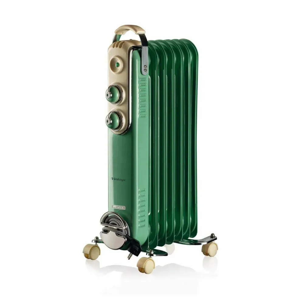 Tagliere Bambù Radiatore Olio (7 elementi) Ariete 837/04 Verde 1500 W