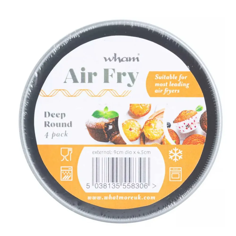 Set di 4 stampi singoli alti per friggitrice e forno Wham® Cook