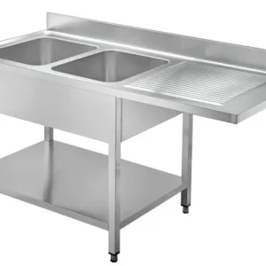 bergman PROFILINE lavello 700 con 2 vasche sinistra e sporgenza del piatto B1800 65685