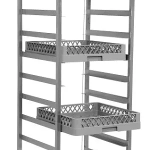 Carrello portacestini Saro con ripiano per vassoi e cestini KT500 452-1340