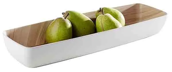 Ciotola APS GN 2/4 -FRIDA- 53 x 162 cm altezza: 75 cm melamina interno: aspetto legno esterno: bianco 84564