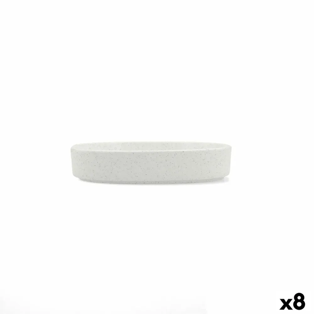 Ciotola per Aperitivi Bidasoa Per pochi Bianco Ceramica 18 x 18 x 3,5 cm (8 Unità)