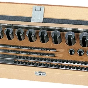 DUMONT Set di brocce spinta HSS, cassetta di legno Accoppiamento JS9