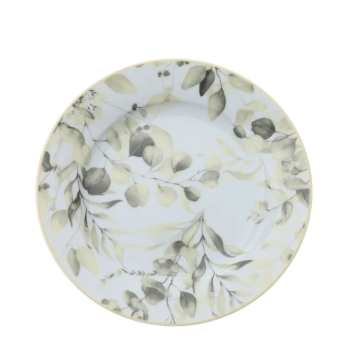 Hervit - Botanic Giallo Servizio di piatti tavola 18 pezzi porcellana