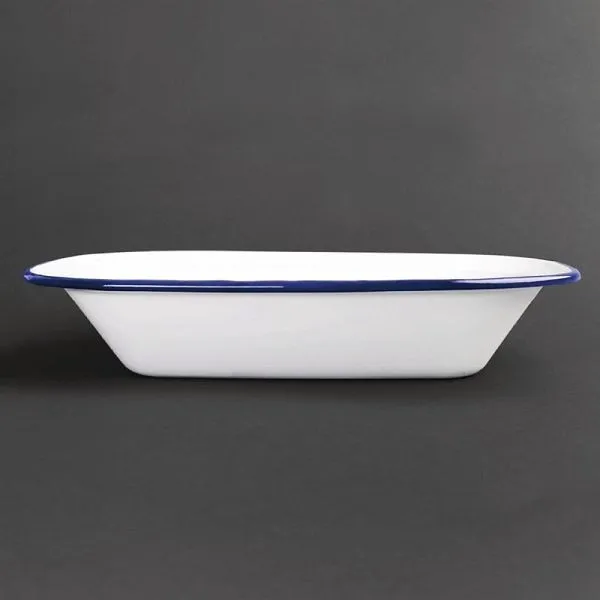 OLYMPIA ciotola rettangolare bianco-blu 19 x 28 cm PU: 6 pezzi GM510