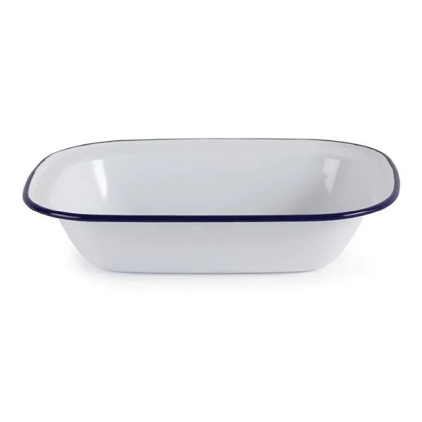 OLYMPIA ciotola rettangolare bianco-blu 19 x 28 cm PU: 6 pezzi GM510