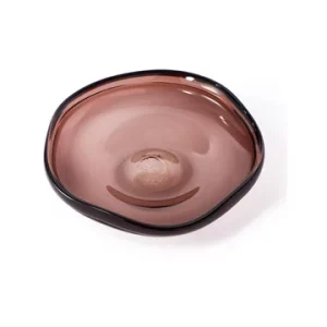 Piatto vetro marrone fosco Occhio Pols Potten - 46cm