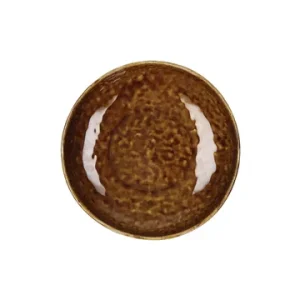 Piccolo piatto gres marrone Spiro Pomax - 21cm