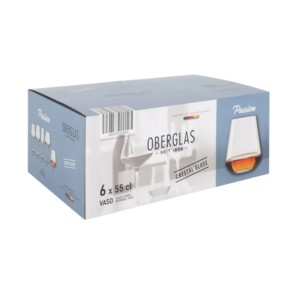Set di Bicchieri Inde Passion 550 ml 6 Pezzi