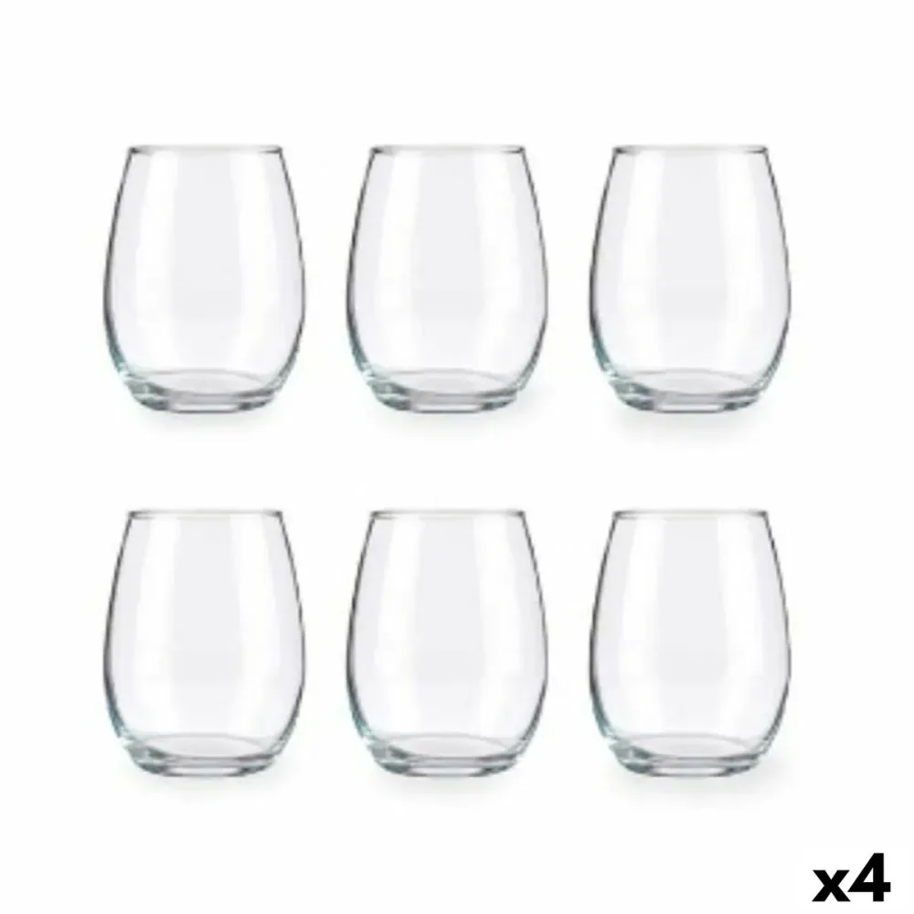 Set di Bicchieri Pasabahce Amber Trasparente Vetro 350 ml (4 Unità)