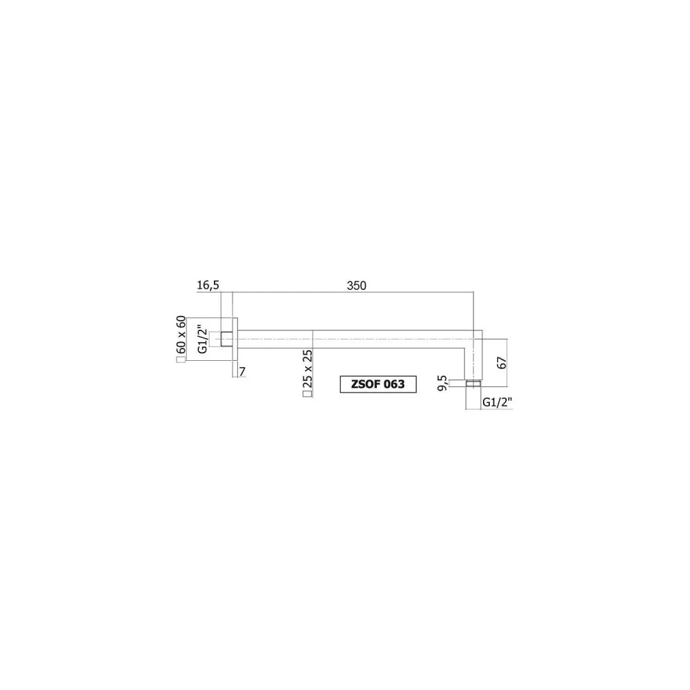Set Soffione doccia tondo diametro 300 con braccio quadrato e miscelatore incasso doccia Cromo Paffoni