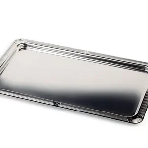 Vassoio APS GN 1/1 -PROFI LINE- 53 x 325 cm altezza: 15 cm acciaio inossidabile 18/10 lucidato specchio con bordo decorati...