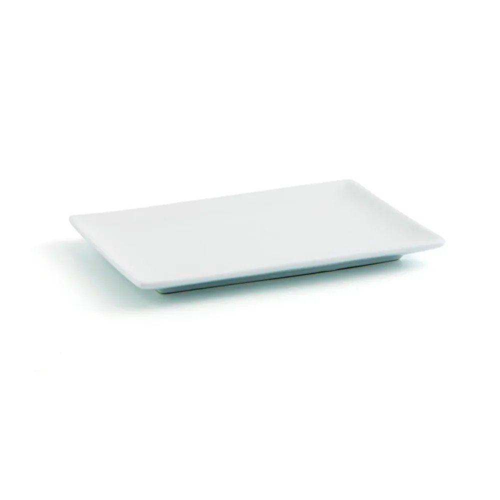 Vassoio per aperitivi Quid Gastro Fun Bianco Ceramica 20 x 13 x 2 cm (6 Unità)