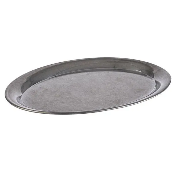 Vassoio da portata APS 265 x 195 cm altezza: 1 cm acciaio inossidabile aspetto acciaio inossidabile anticato -KAFFEEHAUS V...