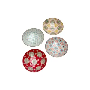 4 Bohemian piatti di pasta Chehoma - 19cm