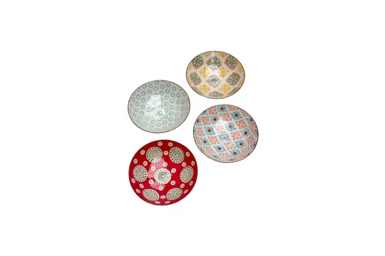 4 Bohemian piatti di pasta Chehoma - 19cm