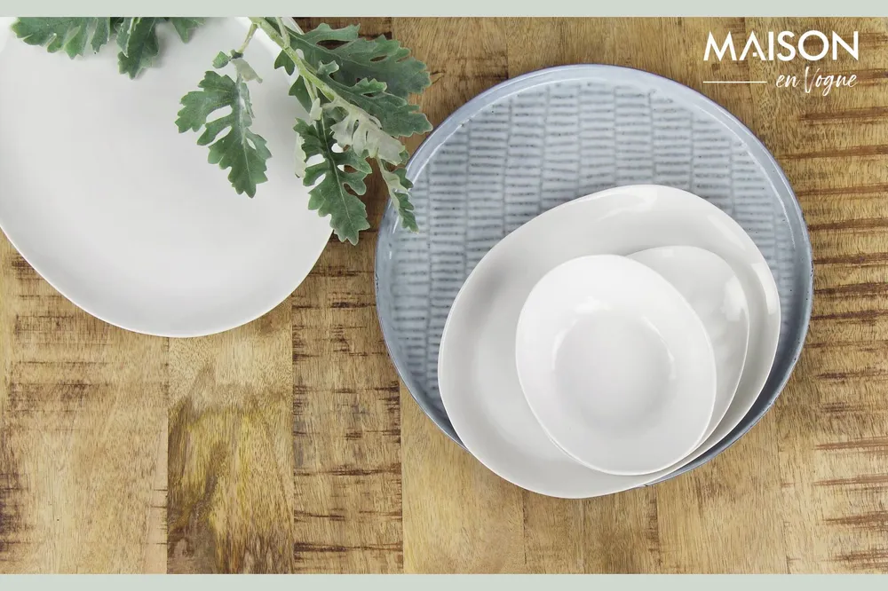Piatto per pane e burro bianco Porcelino Pomax - 16cm