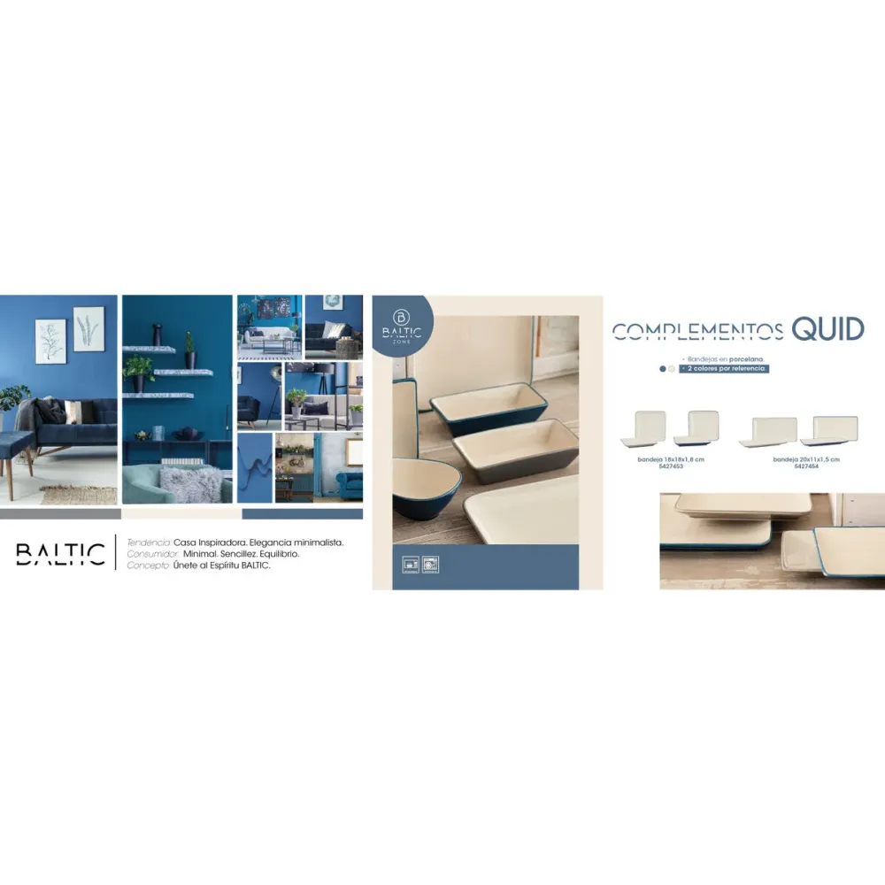 Servizio di Piatti Quid Baltic Grigio Ceramica 18 Pezzi