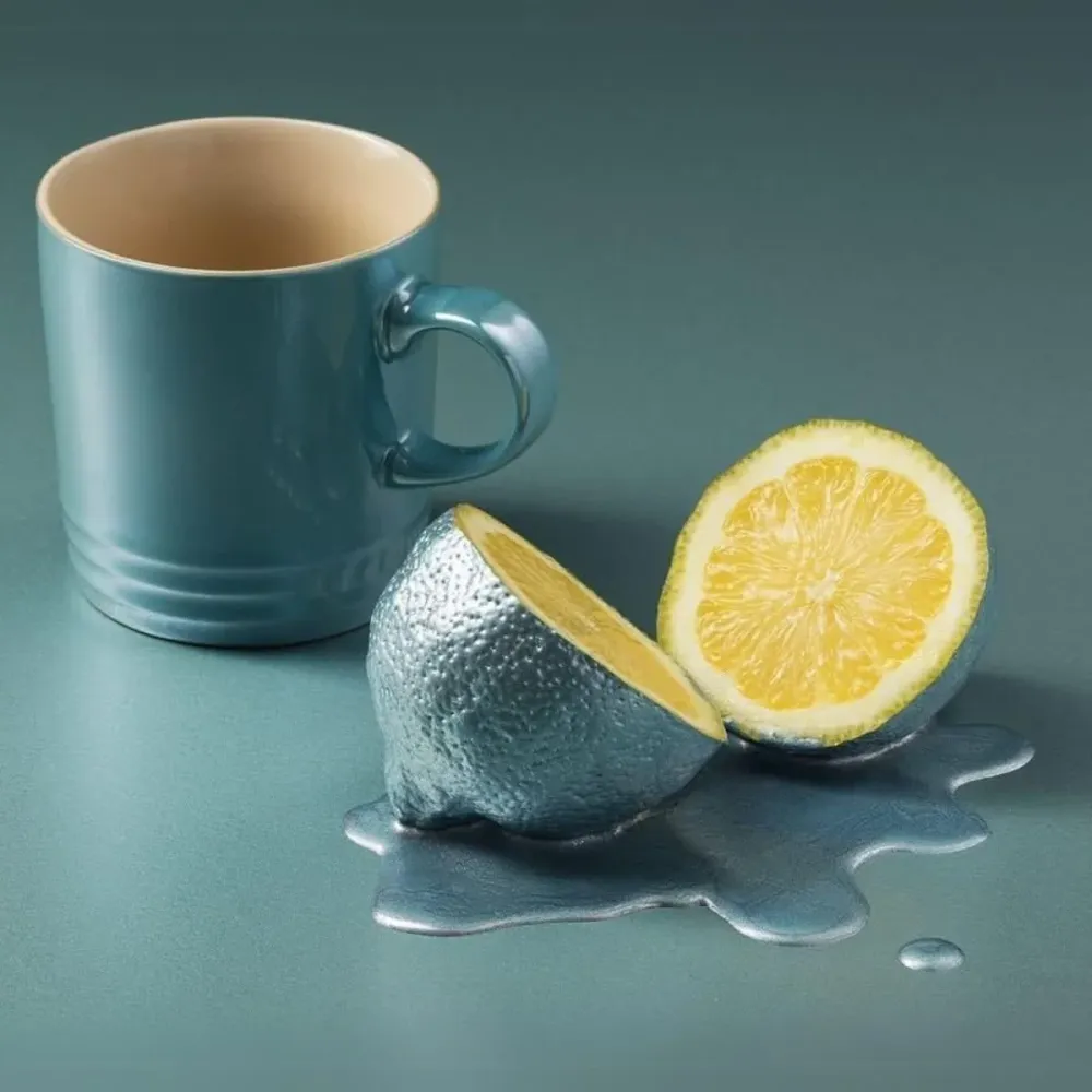 Set di 4 Tazze Mug Ceramica 350 ml Metallics Le Creuset