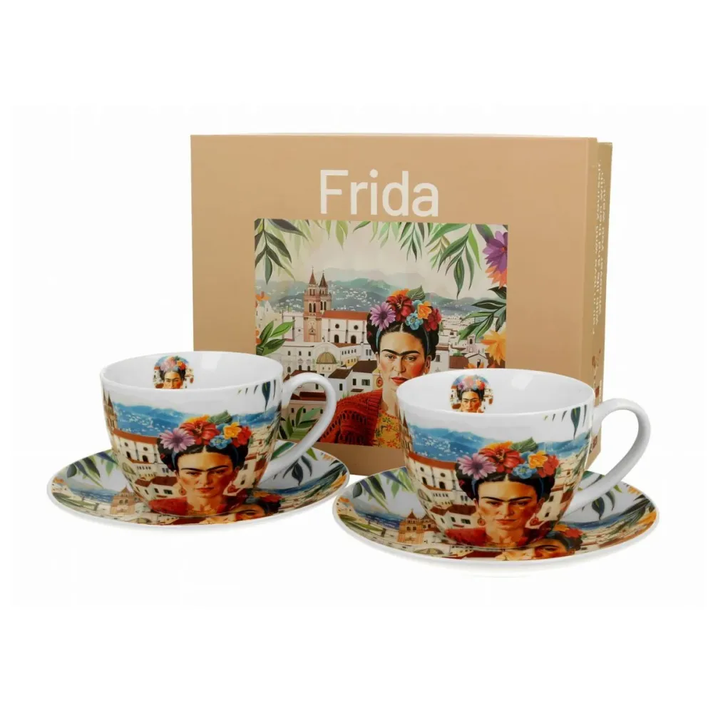 Tazza da tè con piattino porcellana Duo
