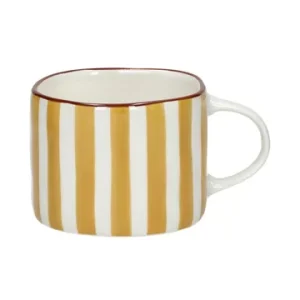 Tazza porcellana gialla Mykonos Pomax - 12cm