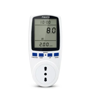 GBC Misuratore Consumo Elettrico,Misuratore Corrente con Schermo LCD, Spina Italiana 16A, Retroilluminazione, Misuratore d...