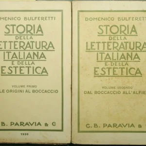 Storia della letteratura italiana e della estetica - Vol. I e II