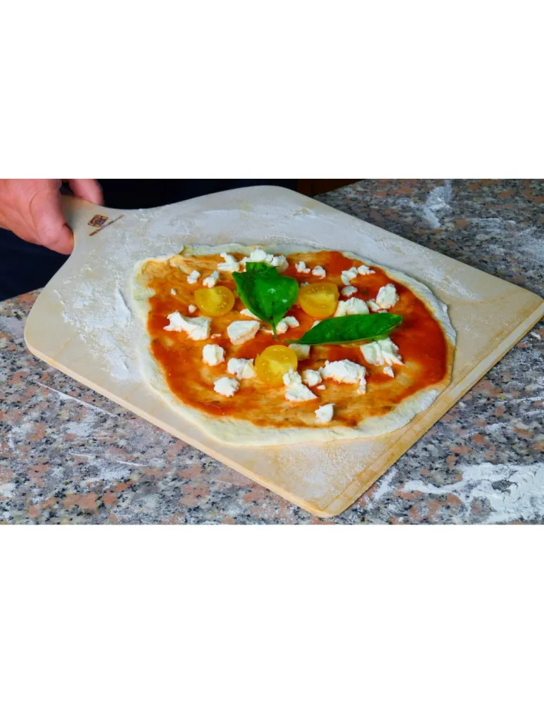 Pizzaschaufel aus Birkenholz, Maße 41x33 cm, Dicke 0,6 mm Online Caldo Sale
