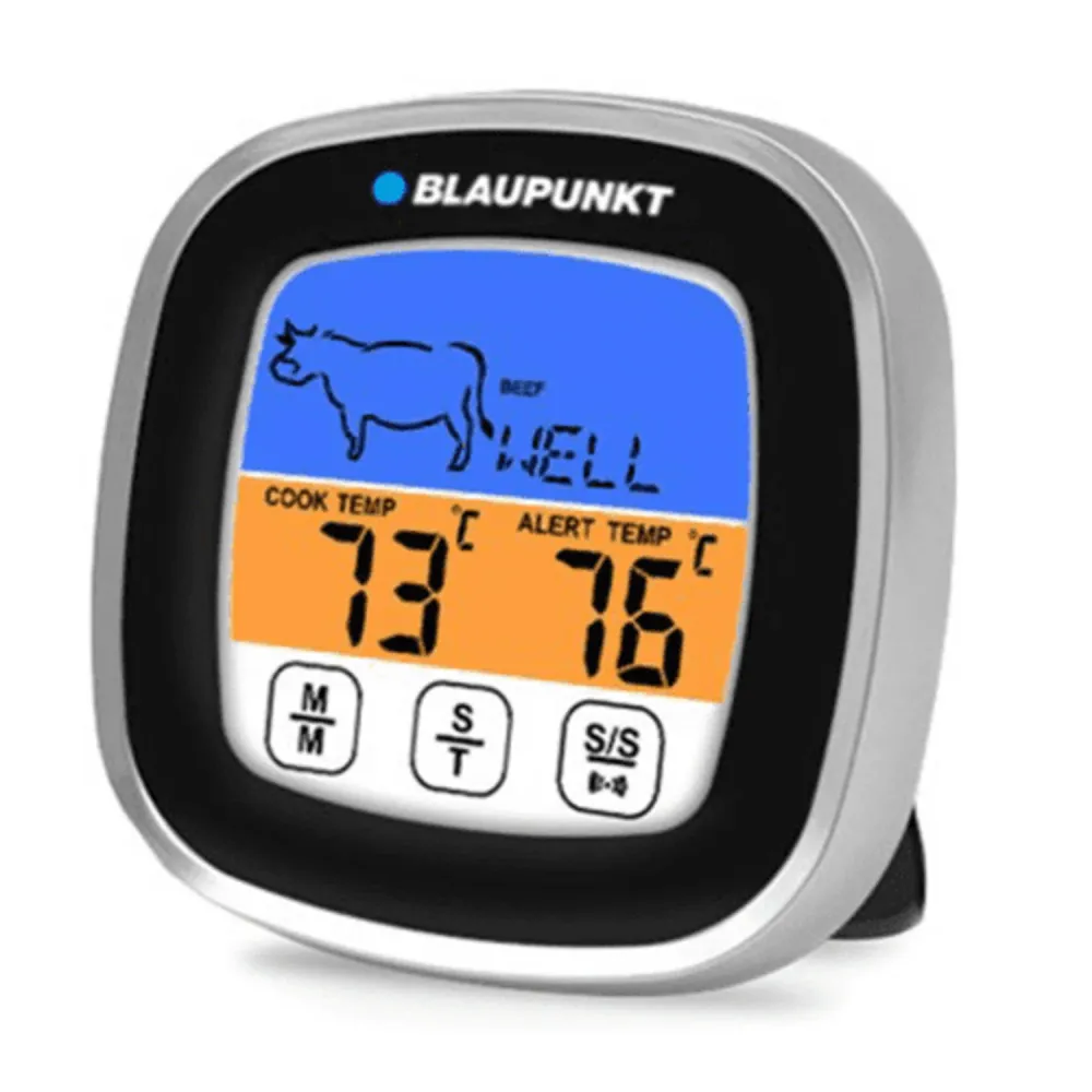 Numerico Thermometer Grill Thermometer 5 Cooking Levels and 8 Meat Types Kitchen Thermometer Meat Thermometer from -20 to...