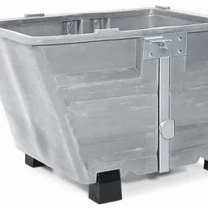 Contenitore inclinabile DENIOS PolyMaxx polietilene (PE) con piedini grigio
