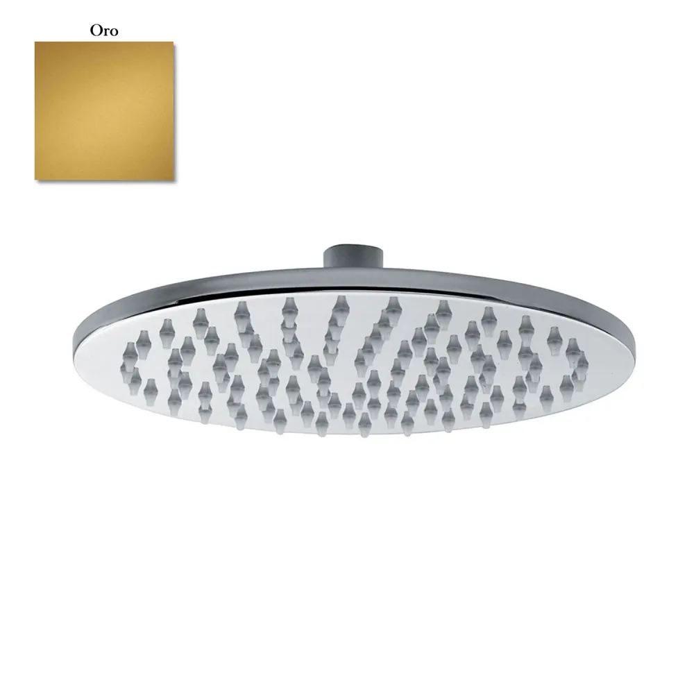 Soffione tondo Linz 250mm monogetto e ispezionabile oro