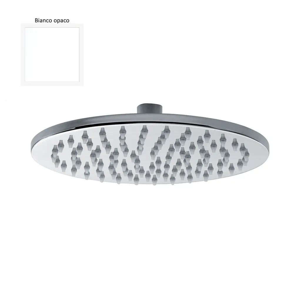 Soffione tondo Linz 250mm monogetto e ispezionabile bianco