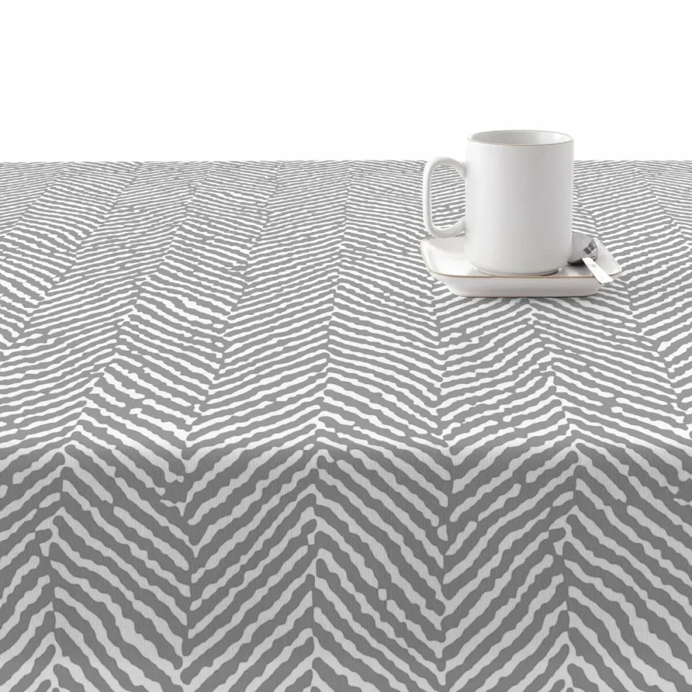 Tovaglia antimacchia Belum Alejandria Grigio 200 x 150 cm con Ricamo Artigianale
