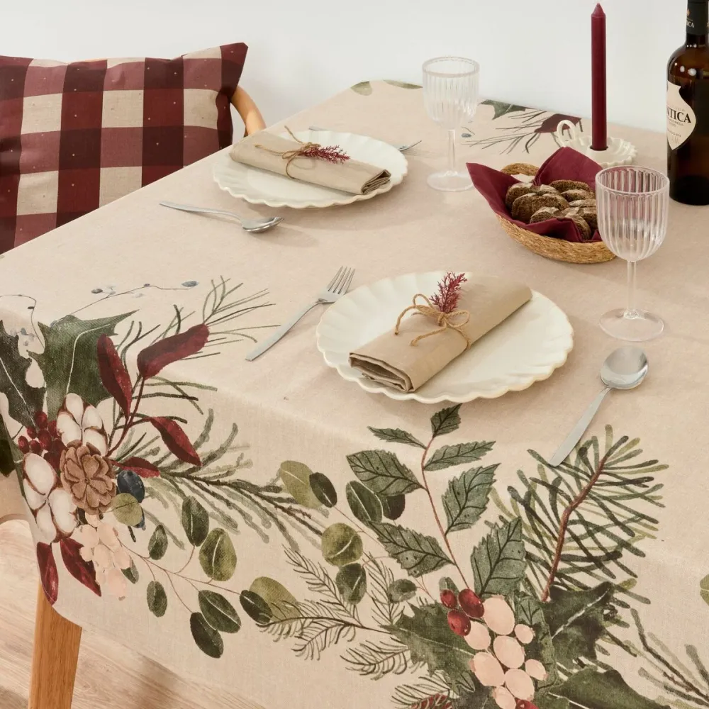 Tovaglia antimacchia Belum Christmas 100 x 155 cm per Festività