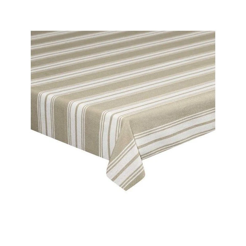 Tovaglia Righe Beige Cm140x240 Sabbia | Tognana