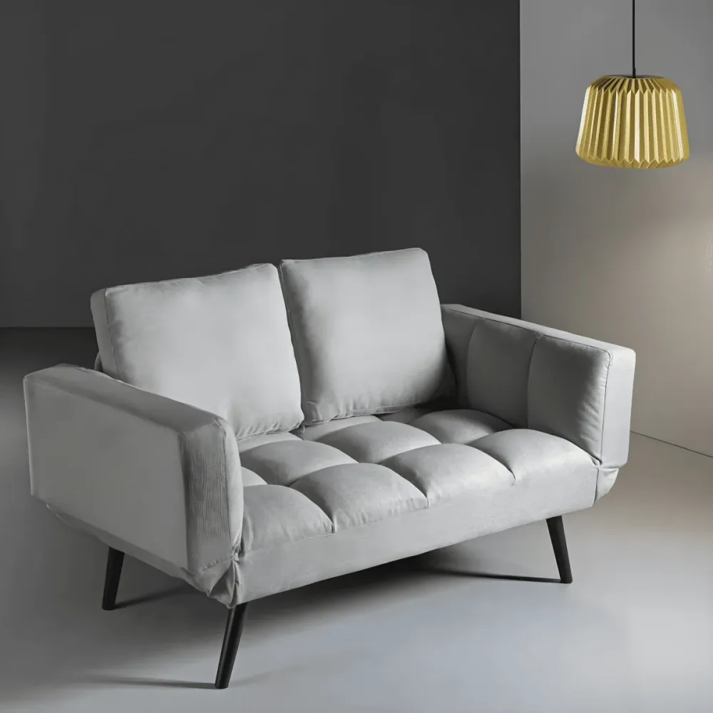 Divano letto contemporaneo tessuto "Comfy" da soggiorno con braccioli regolabili