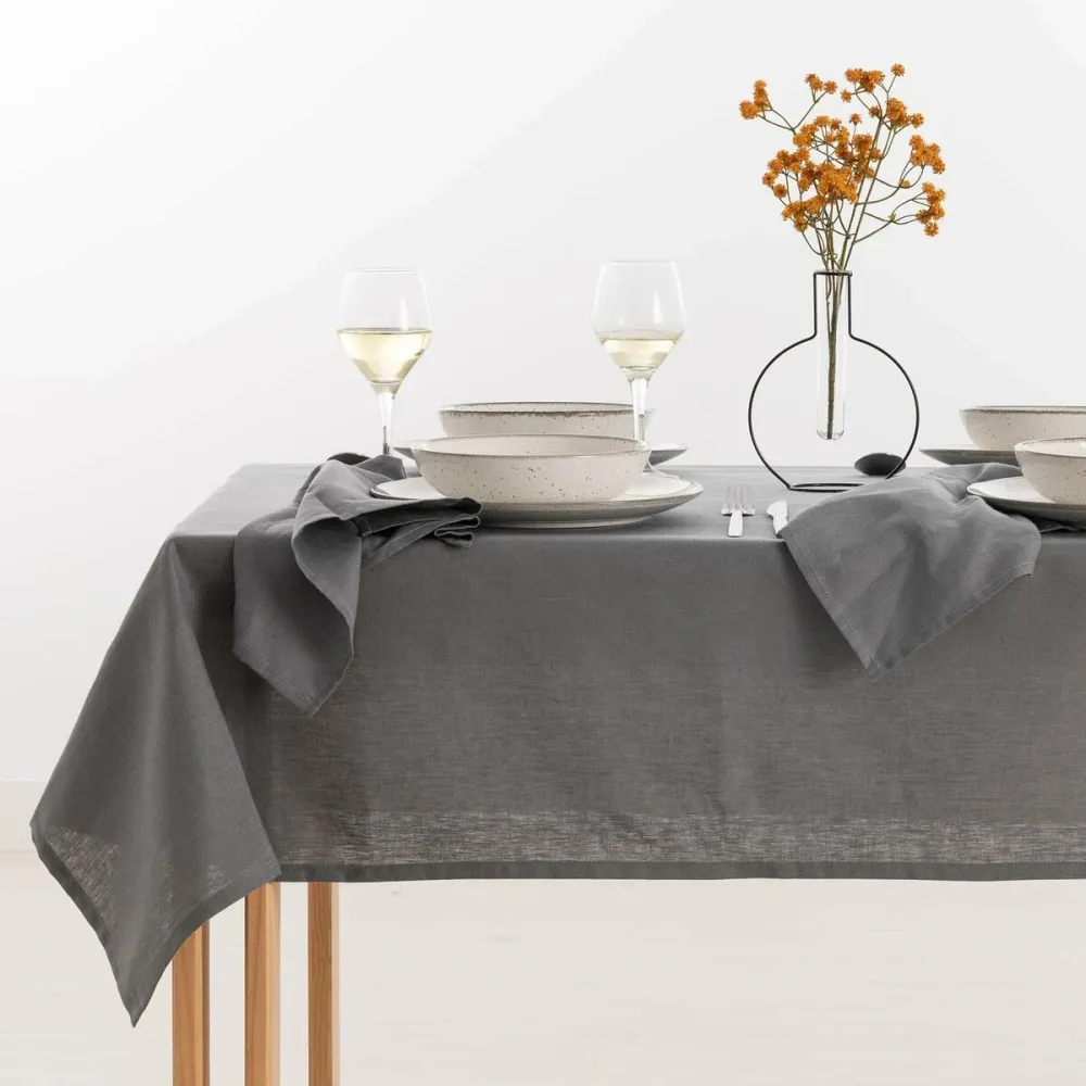 Premium di Alta Qualità Tovaglia Belum 350 x 150 cm Antracite